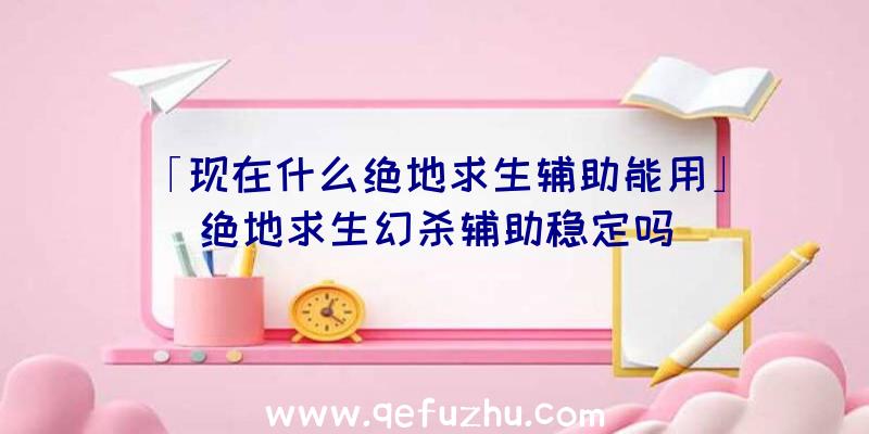 「现在什么绝地求生辅助能用」|绝地求生幻杀辅助稳定吗